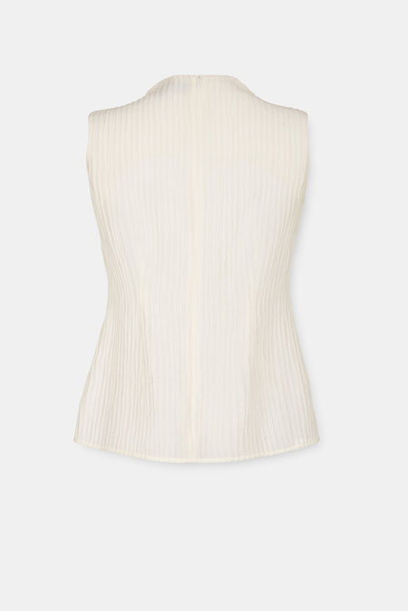 Bluza bez rukava sa reljefnom teksturom Tiffany Production